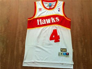 Maillot De Basket Eastern Atlanta Hawks Spud Webb 4 Engrener Retro Blanc